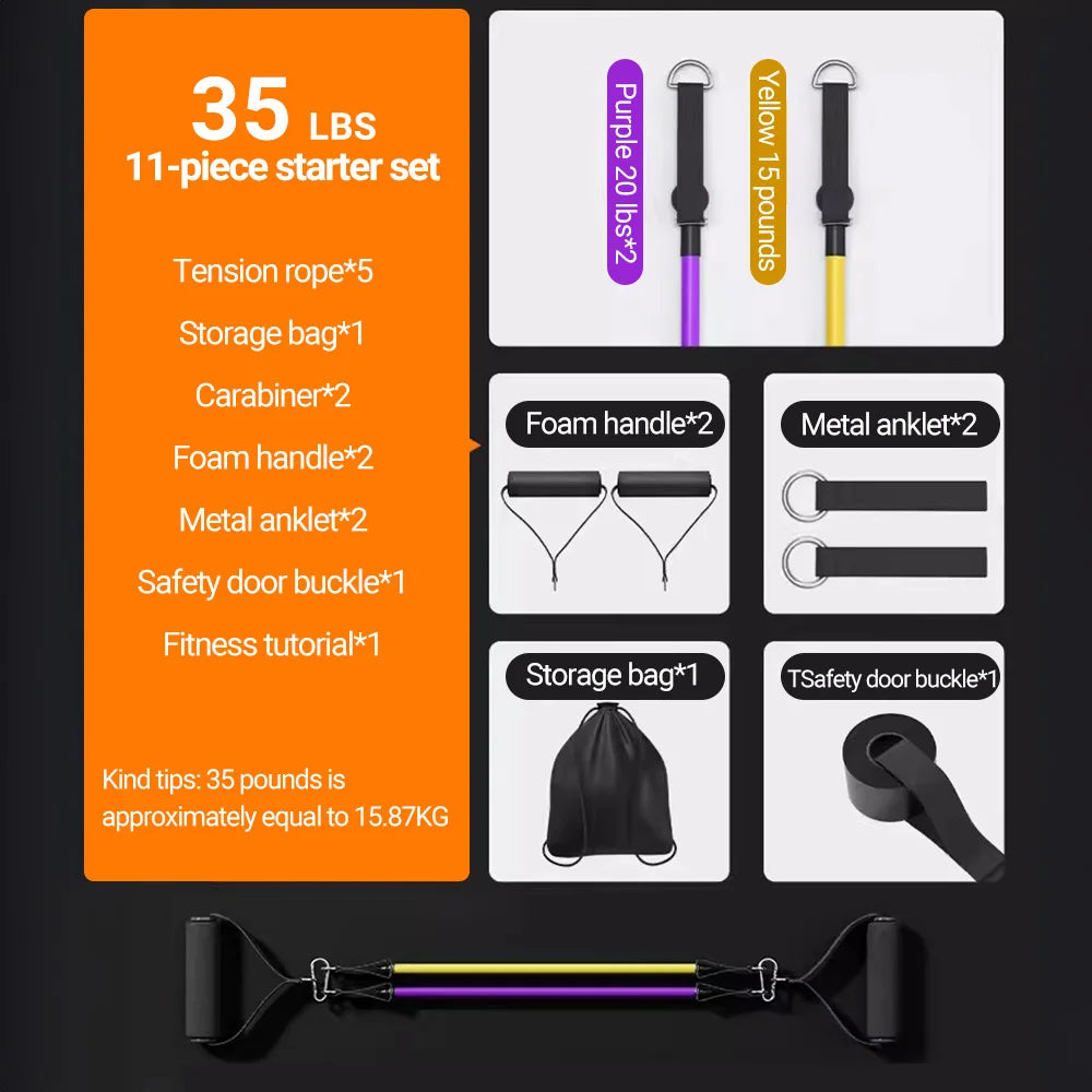 🟩 1. Bande de Résistance Fitness – Ensemble d’Entraînement Polyvalent